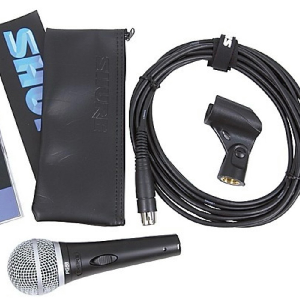 Shure PG58 Microphone Dynamic Mic Cord Case Band Vocals